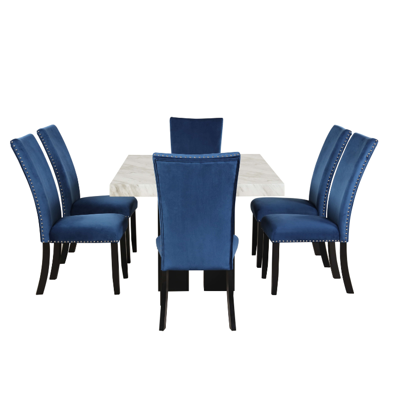 Intimate dining setting showcasing the modern dining furniture in a bright room.