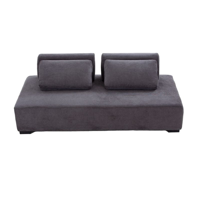 Luxurious 85-Inch Modular Grey Sofa in a modern living room setting