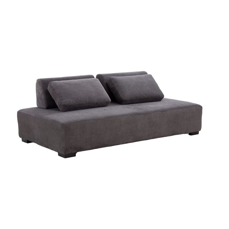 Close-up of the non-slip cushions on the Luxurious Grey Sofa