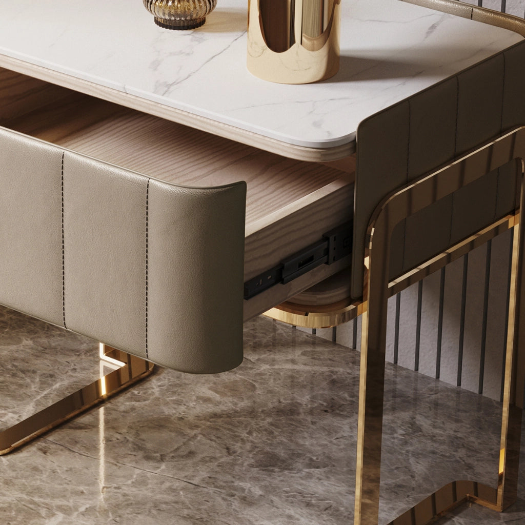 Contemporary Nightstand with Stylish Sintered Stone Top - Image 7