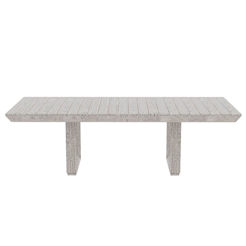 Rustic Charm 98" Extendable Dining Table in a cozy dining room setting.