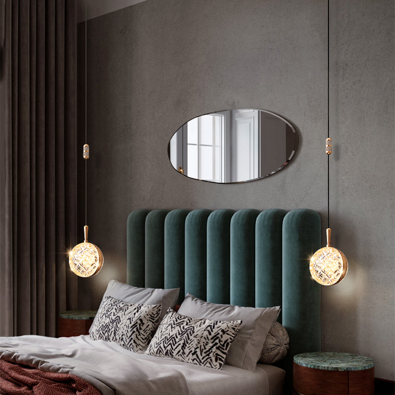 Pendant installed in a modern living room showcasing best led globe light for living room