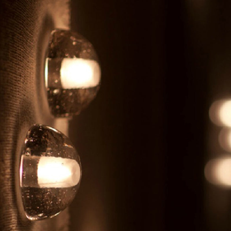 The LED wall lamp installed in a stylish living room, adding elegance to the decor