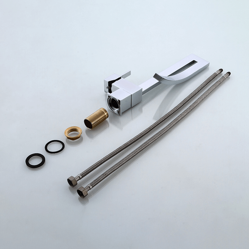 Brass mixer faucet showcasing a sleek design for modern bathrooms.