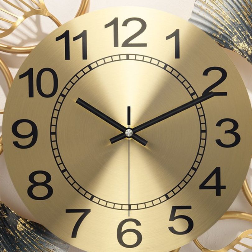 Side angle of the wall clock highlighting its modern design and colorful finish.