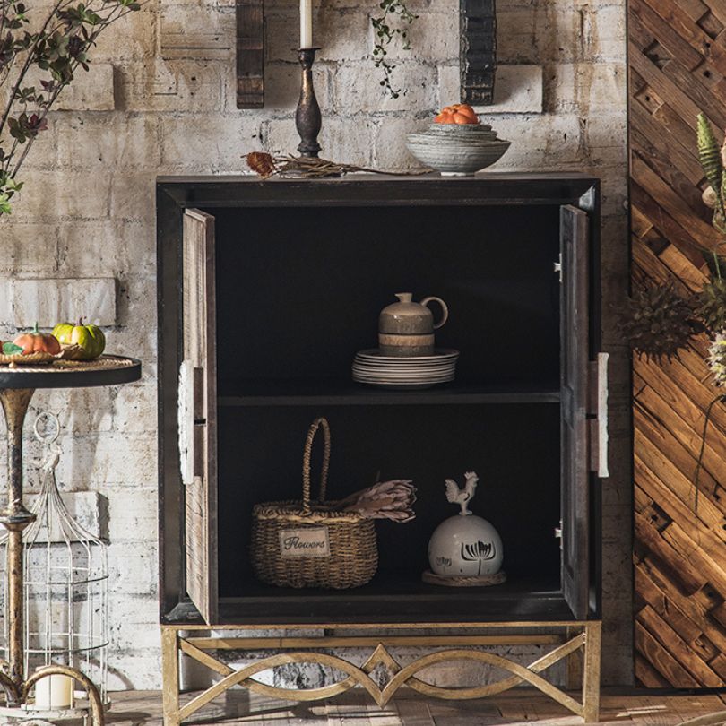 Elegant Classic Wooden Sideboard with Dual Doors showcasing storage features