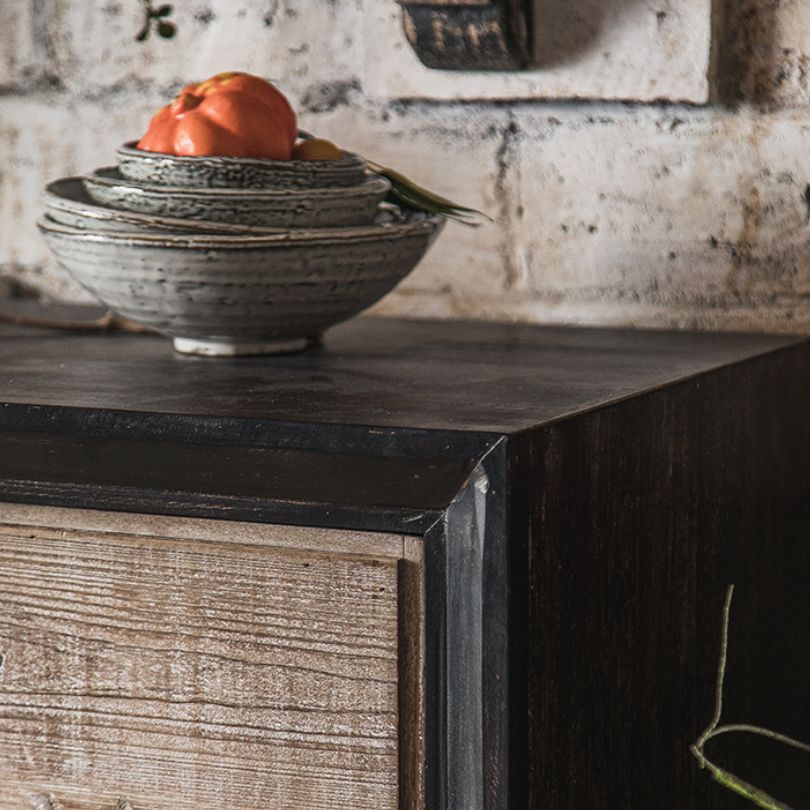 Elegant Classic Wooden Sideboard with Dual Doors showcasing storage features