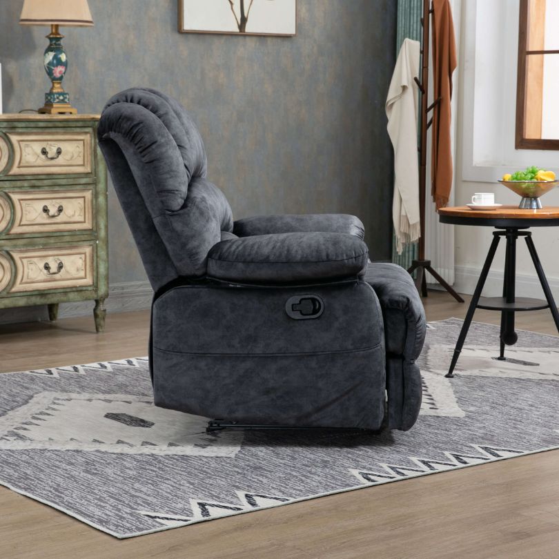 ComfortMax 41" Dark Gray Recliner with Massage - Image 2