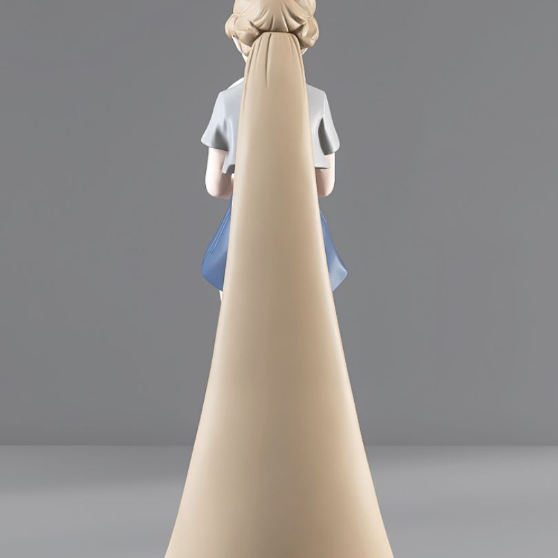 Floor statue of a Disney girl figure, beautifully designed to bring a whimsical touch to your home.