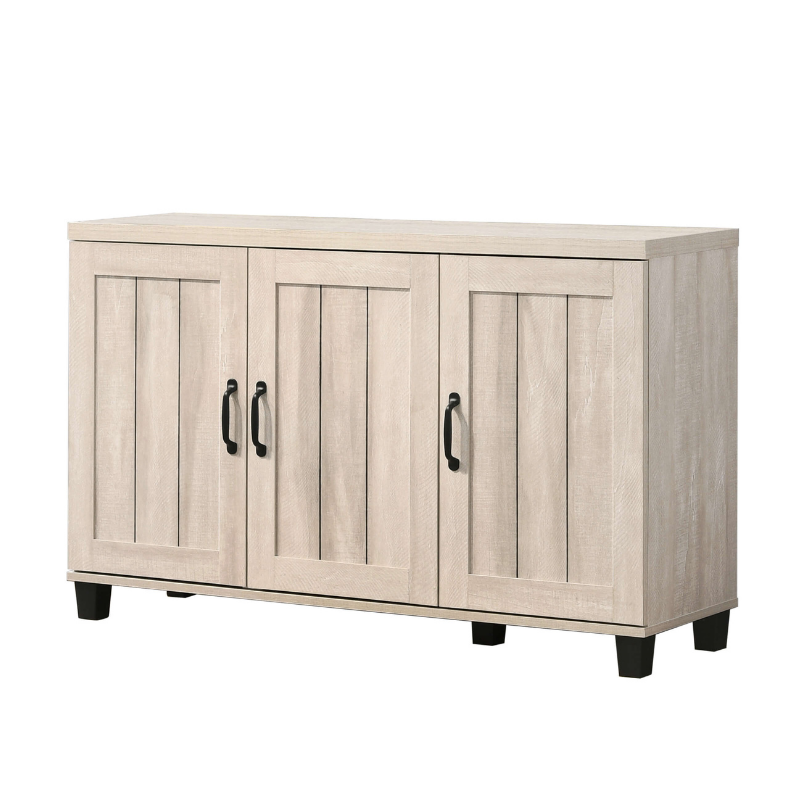 Top view displaying decorative items placed on the spacious surface of the cabinet.