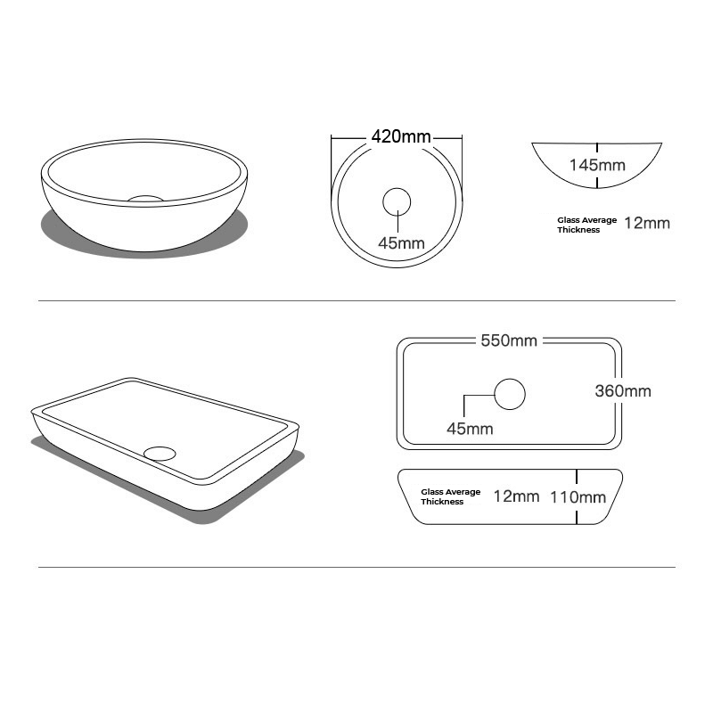 Modern round vessel sink installed in a stylish bathroom setting demonstrating its unique design.