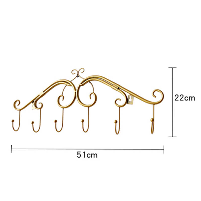 The RetroWall™ coat rack in a modern bedroom setting showcasing space-saving design for entryway furniture