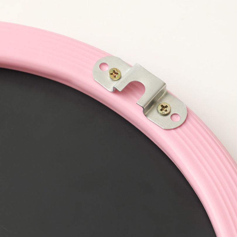 Close-up view of the makeup mirror reflecting a beautiful room, emphasizing its clear and distortion-free reflection.