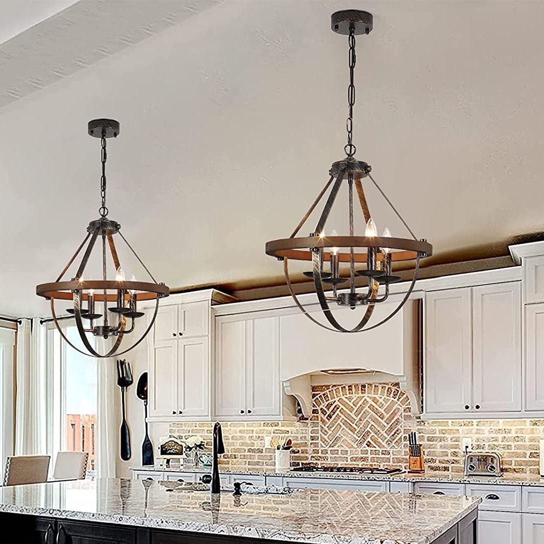 TimberGlow Lantern Pendant – Adjustable Rustic Fir Light - Image 4