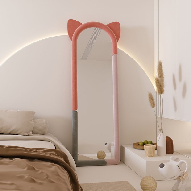 Elegant bedroom mirror standing tall at 175cm, ideal for young girls.