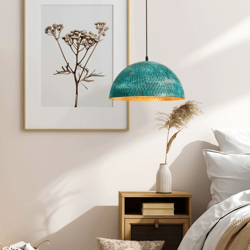 Close-up view of the adjustable suspension wire on the Urban Industrial Pendant Light.