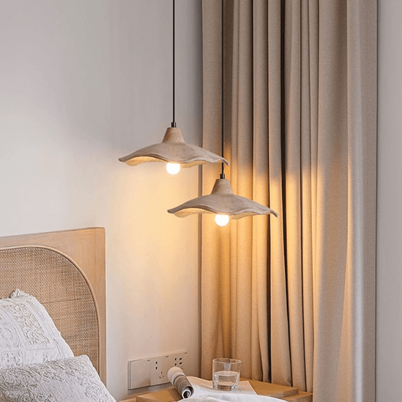 Close-up of the yellow stone lamp showcasing its beautiful design and intricate details.