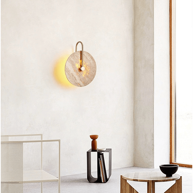 Copper Elegance Flush Mount Wall Light showcasing its stunning copper finish in a modern home setting.