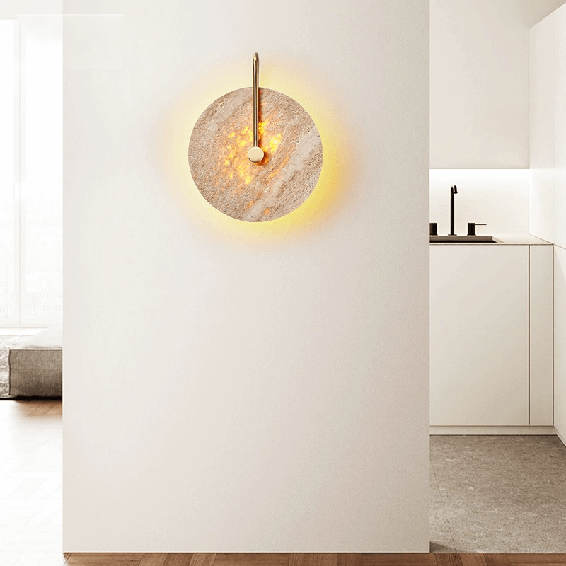 Detail view of the Copper Elegance Flush Mount Wall Light highlighting its elegant design and craftsmanship.