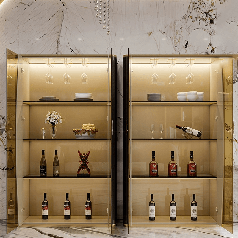 Elegant Glass Wine Display Cabinet for Modern Homes - Image 5