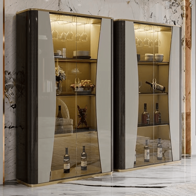 Elegant Glass Wine Display Cabinet for Modern Homes - Image 3