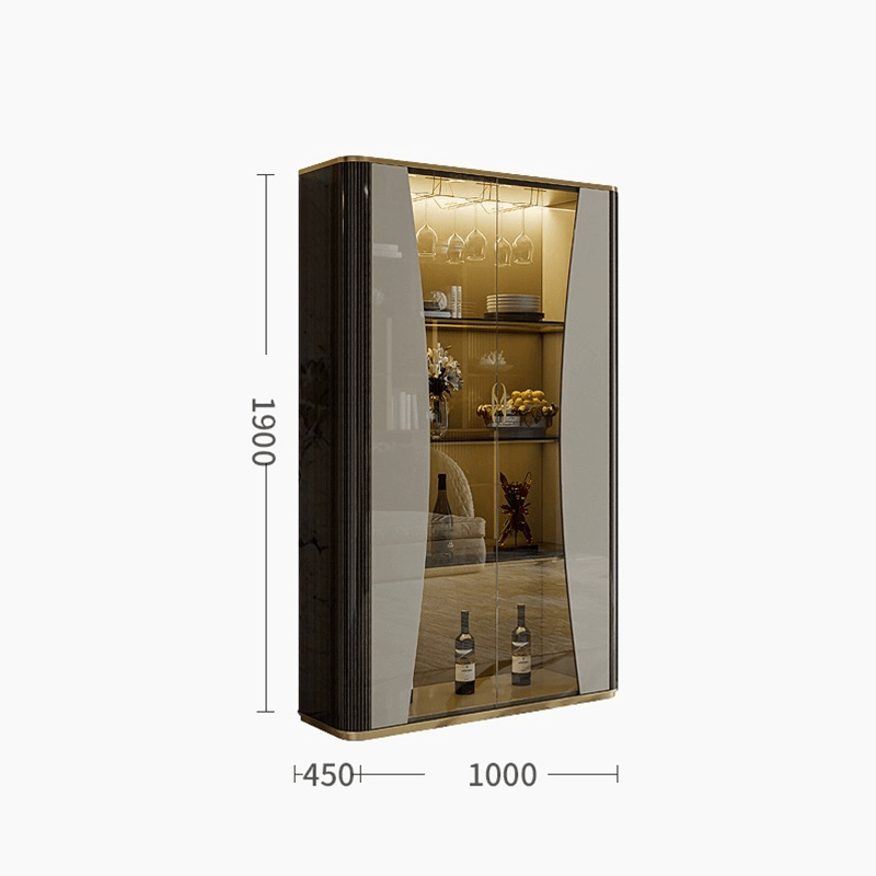 Elegant Glass Wine Display Cabinet for Modern Homes - Image 9