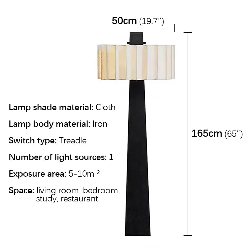 Nordic Elegance LED Standing Floor Lamp in a cozy reading nook with warm lighting.