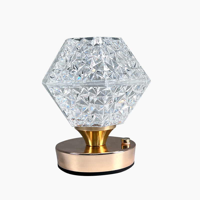The projection lamp in a cozy bedroom setting, creating a warm and romantic atmosphere.