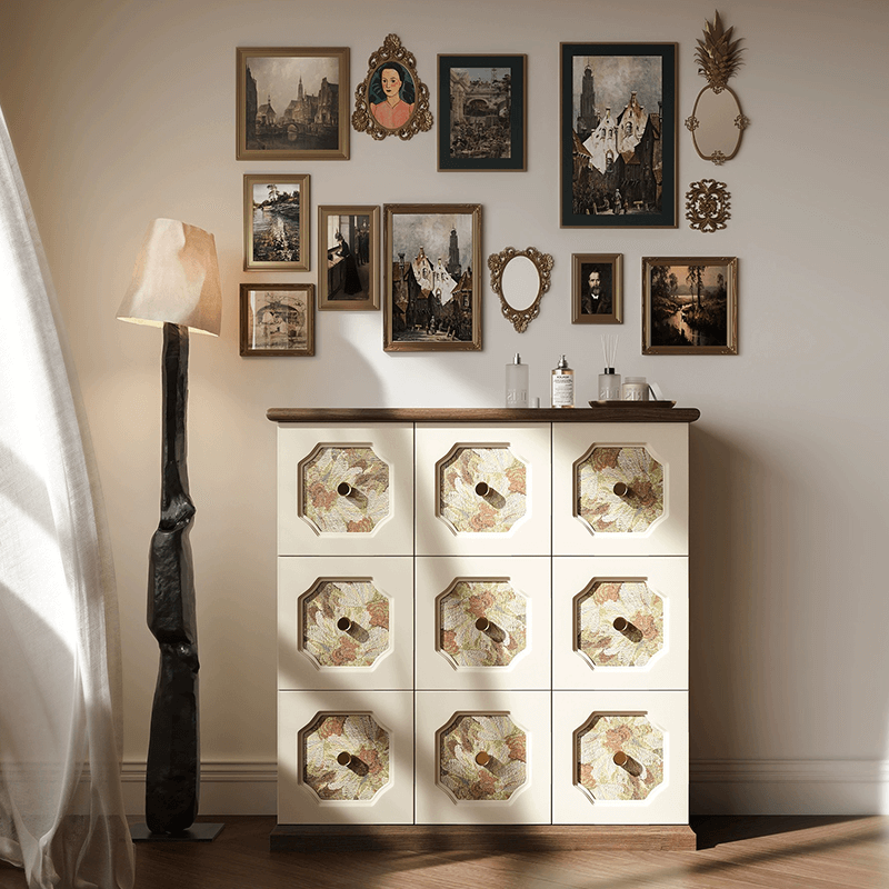Close-up of drawer craftsmanship highlighting durable wood and elegant textures