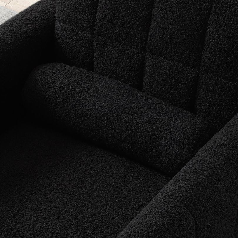Teddy Luxe Mid-Century Armchair with Waist Pillow - Image 8
