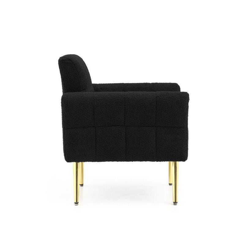 Teddy Luxe Mid-Century Armchair with Waist Pillow - Image 5