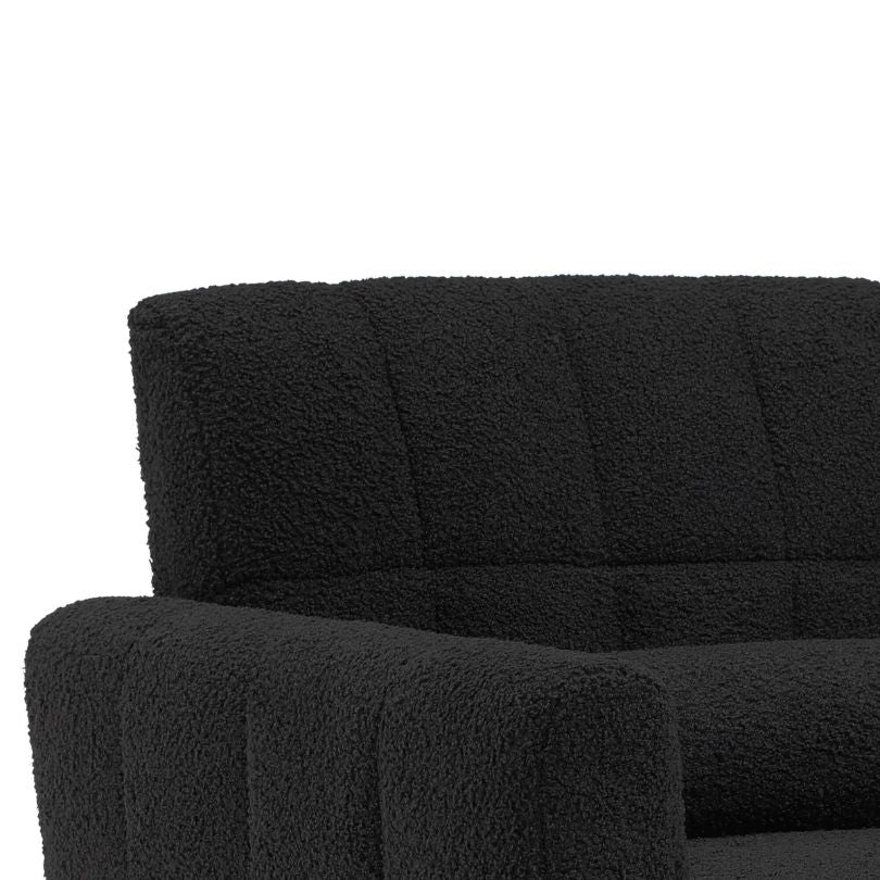 Teddy Luxe Mid-Century Armchair with Waist Pillow - Image 9
