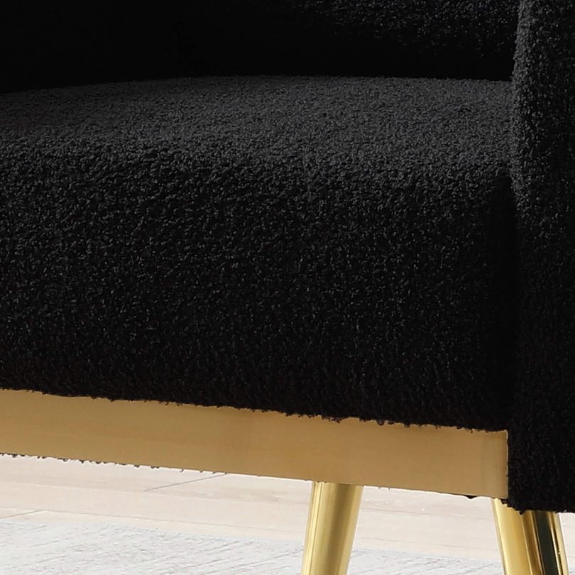 Teddy Luxe Mid-Century Armchair with Waist Pillow - Image 4
