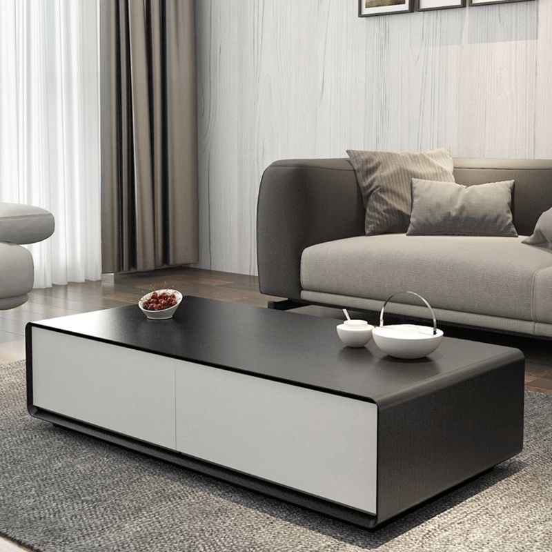 Chic Walnut Coffee Table with Storage - Image 2