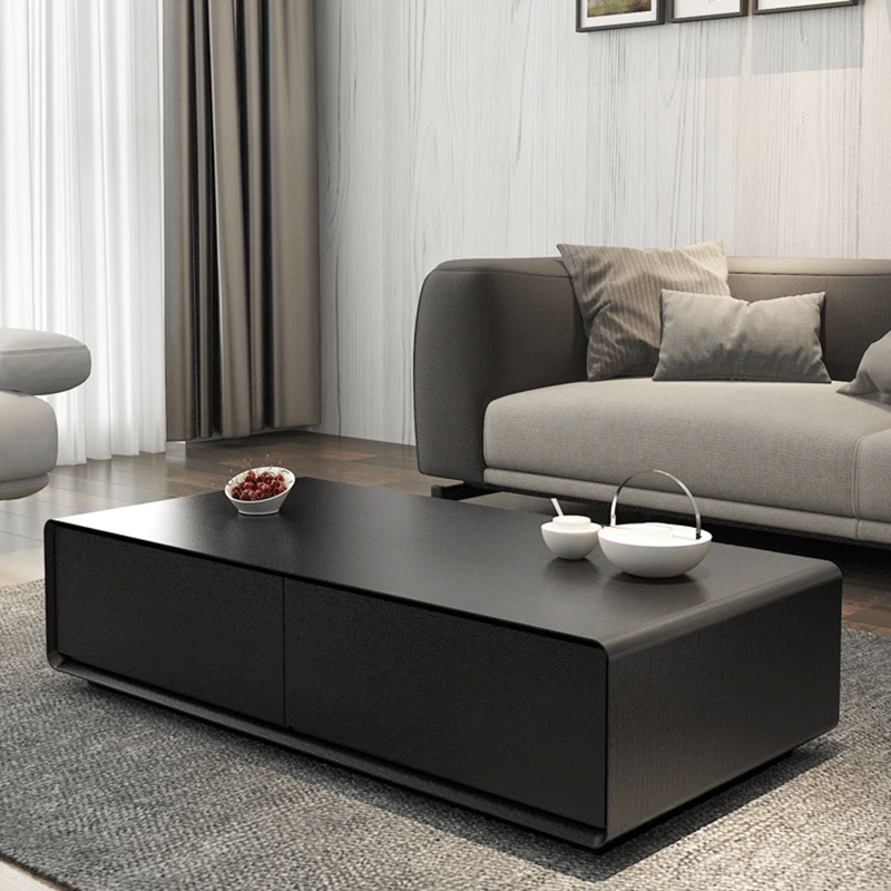Chic Walnut Coffee Table with Storage - Image 6