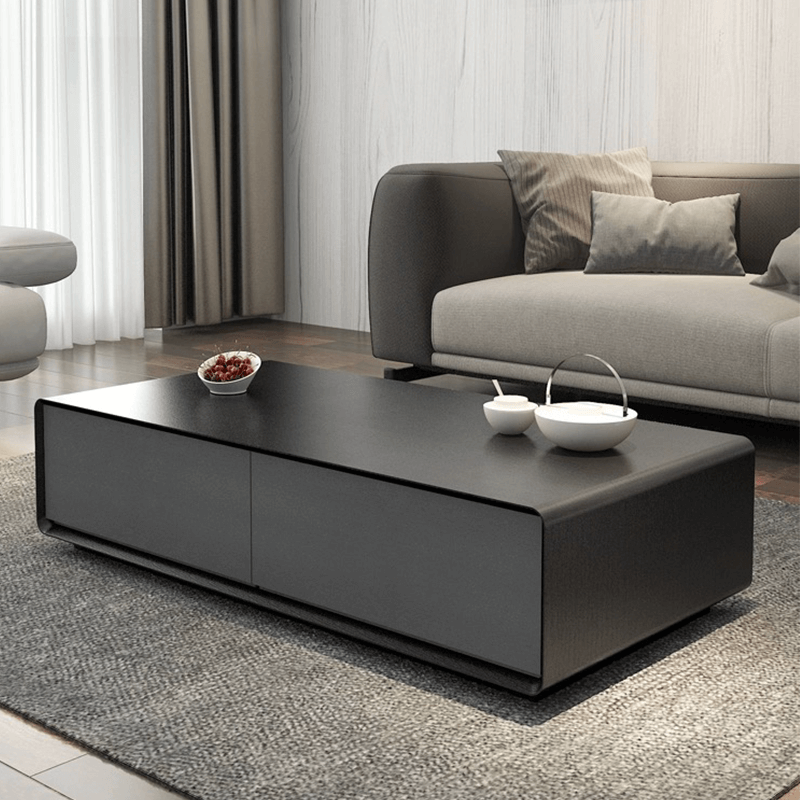 Chic Walnut Coffee Table with Storage - Image 5