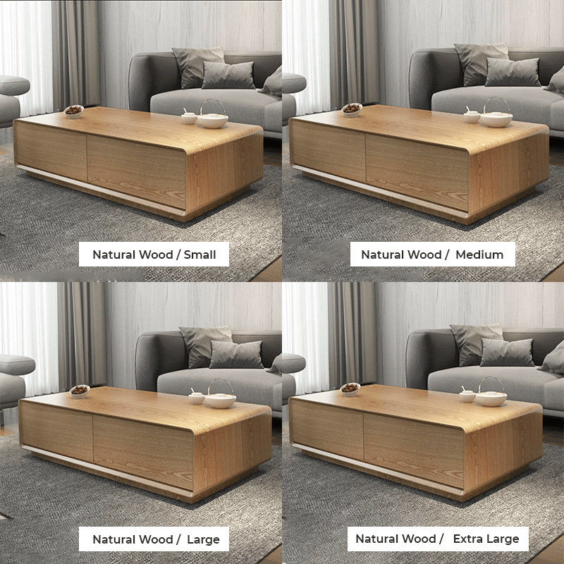 Chic Walnut Coffee Table with Storage - Image 8