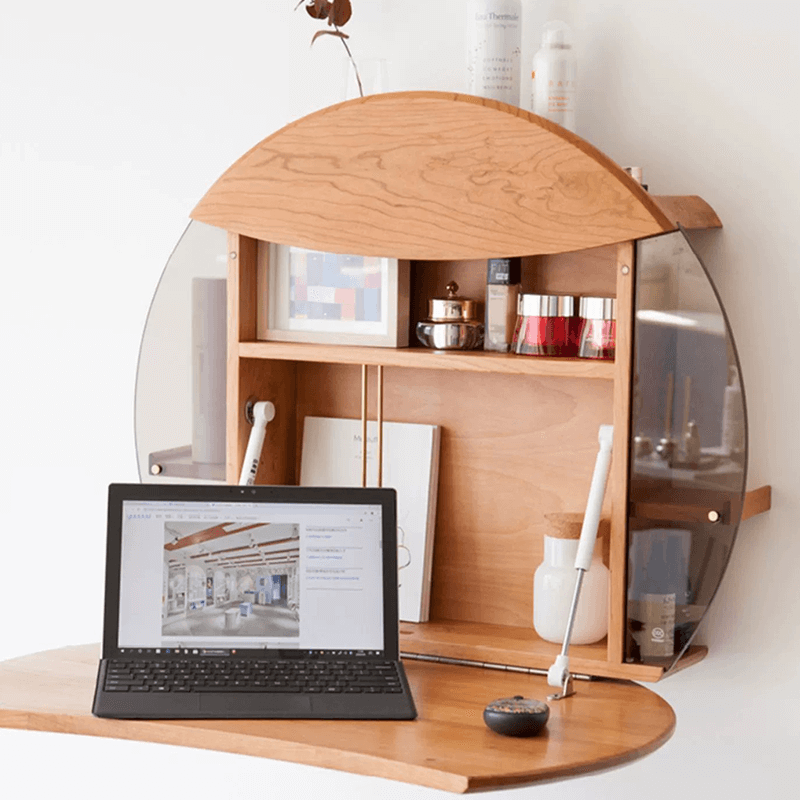 Sleek wall mounted minimalist vanity displayed in a modern bathroom setting.
