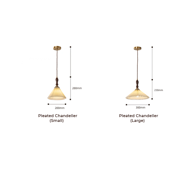 Elegant Pleated Fabric Shade Pendant Light - Image 10