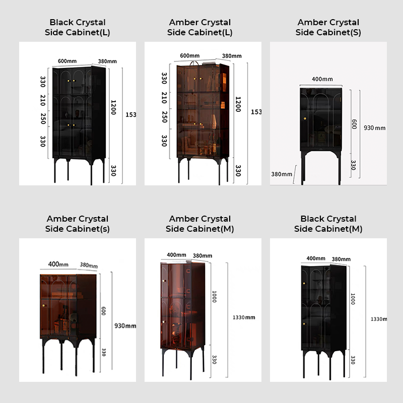Interior view of Nordic Glass Tall Bar Cabinet displaying liquor and glassware
