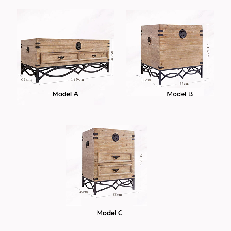 Rustic Charm Solid Wood Cocktail Table with Storage - Image 8