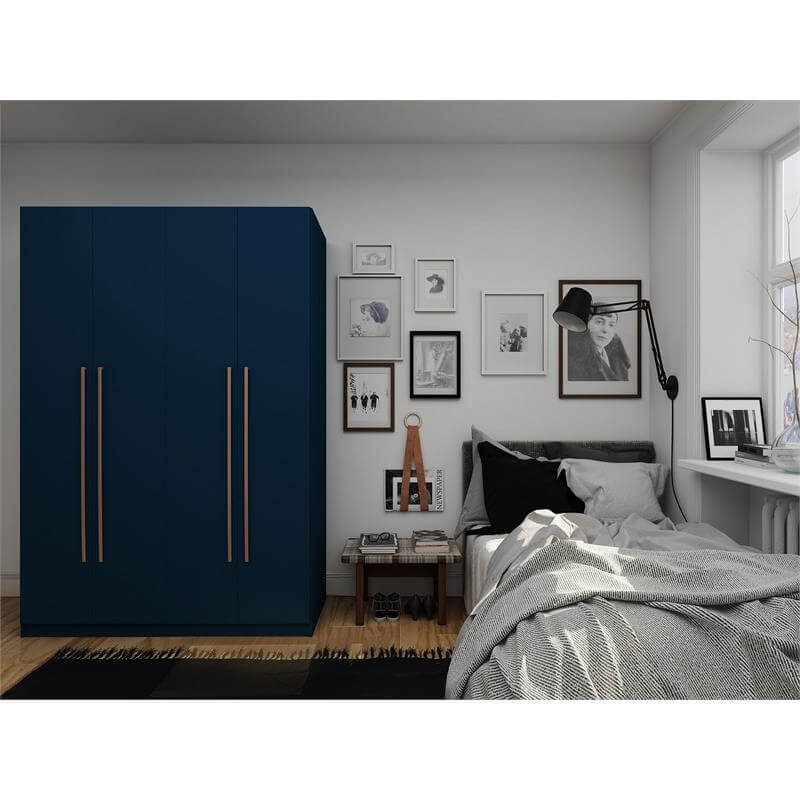 Sleek Modern Freestanding Wardrobe Armoire - Image 5