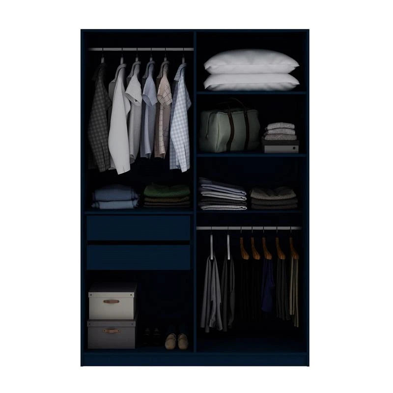 Sleek Modern Freestanding Wardrobe Armoire - Image 3
