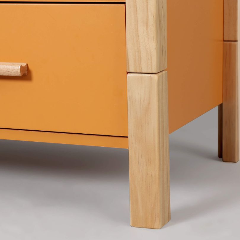 A well-organized 8-drawer dresser displaying various items, illustrating its ample storage.