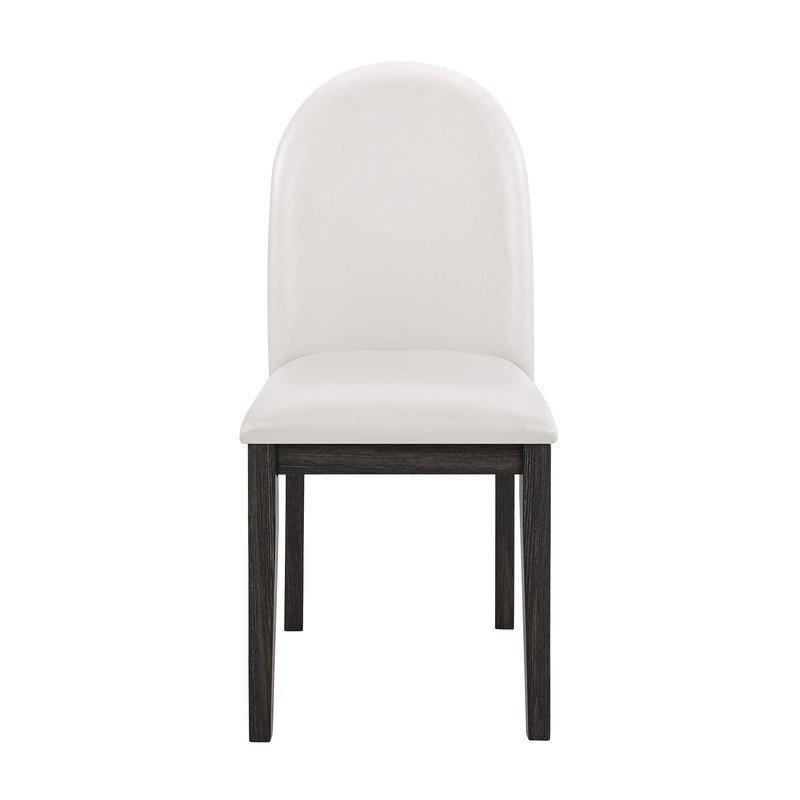 Top-down look highlighting the cushioned chairs and bench around the 60-inch table.