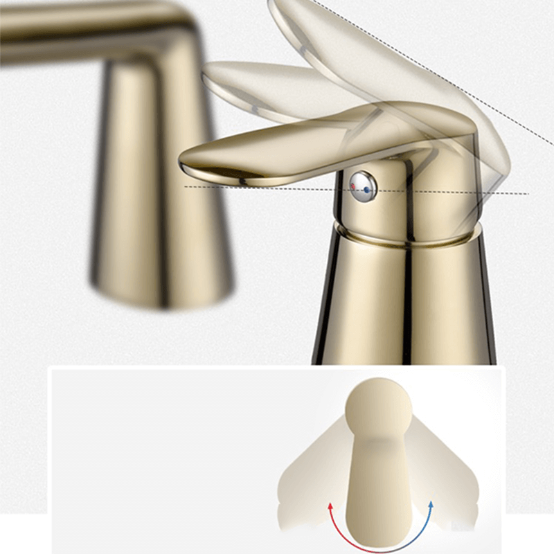 Front angle showing the sleek black finish of the sprinkler faucet installed on a basin