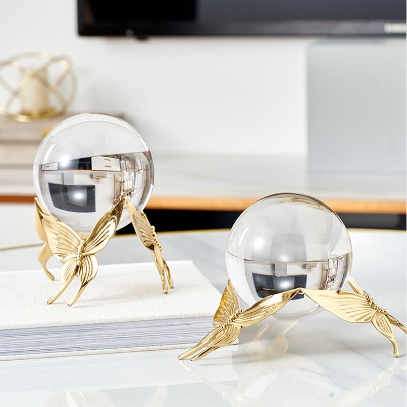 Elegant Modern Crystal Ball Ornaments on a festive holiday tree, adding a touch of glamour.