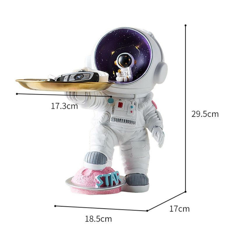 Stylish astronaut storage tray showcasing its unique design and functionality.