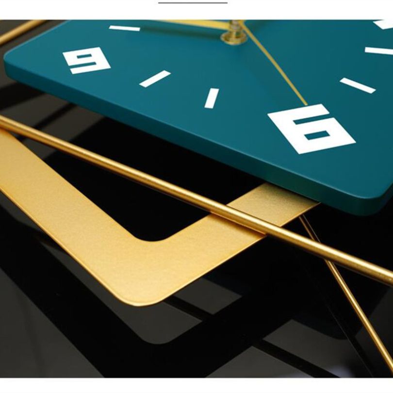 Elegant Geometric Wood Wall Clock displayed on a minimalist wall, demonstrating its visual impact.