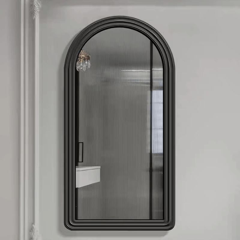 Full length mirror placed in a stylish hallway, perfect for outfit checks.